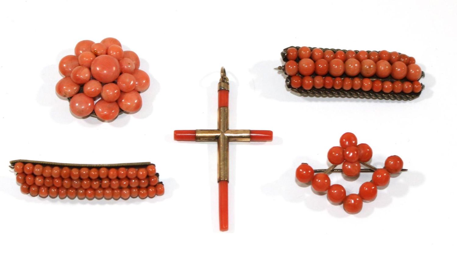 Große Abbildung Nr.1: 123-2397 Korallenschmuck: (Schmuck, Sammlungen)