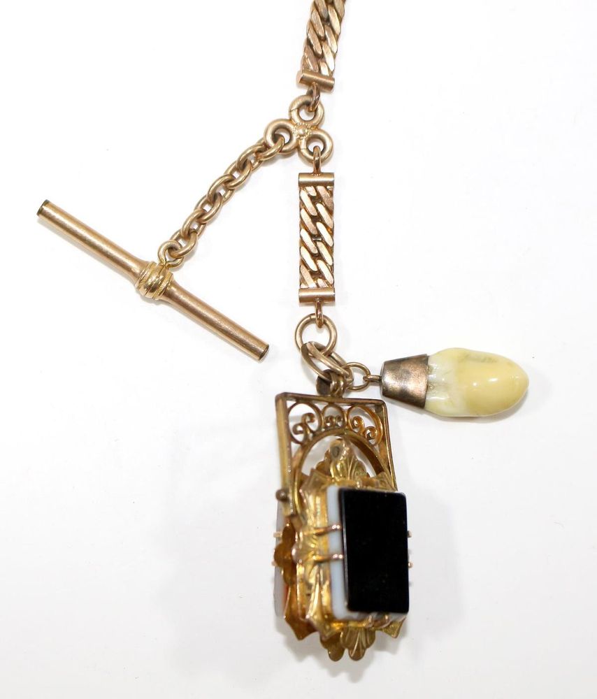 Große Abbildung Nr.3: 123-2402 Uhrkette mit Kamee.: (Schmuck)