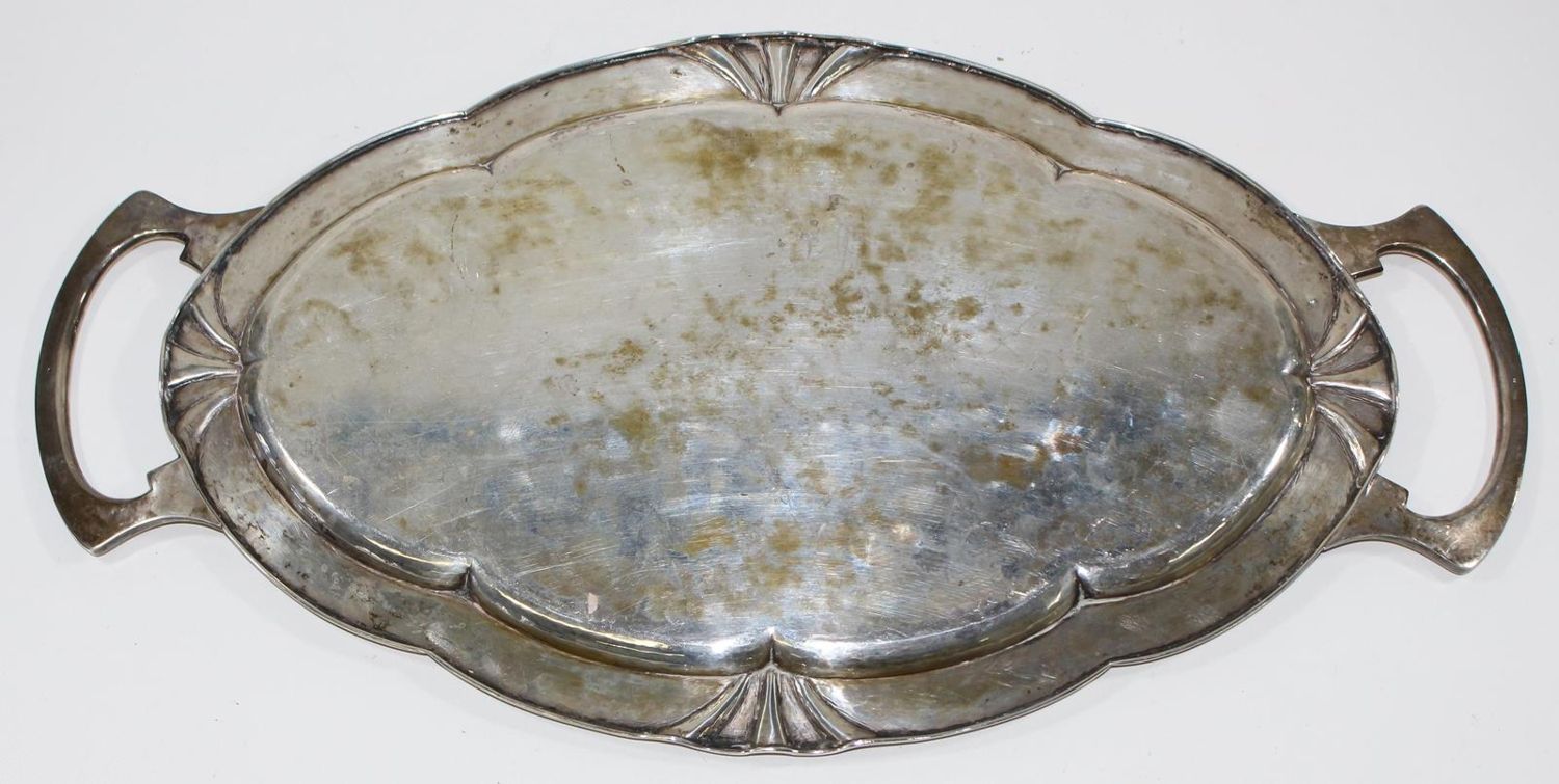 Große Abbildung Nr.2: 123-2406 Art nouveau Tablett Wien.: (Silber)