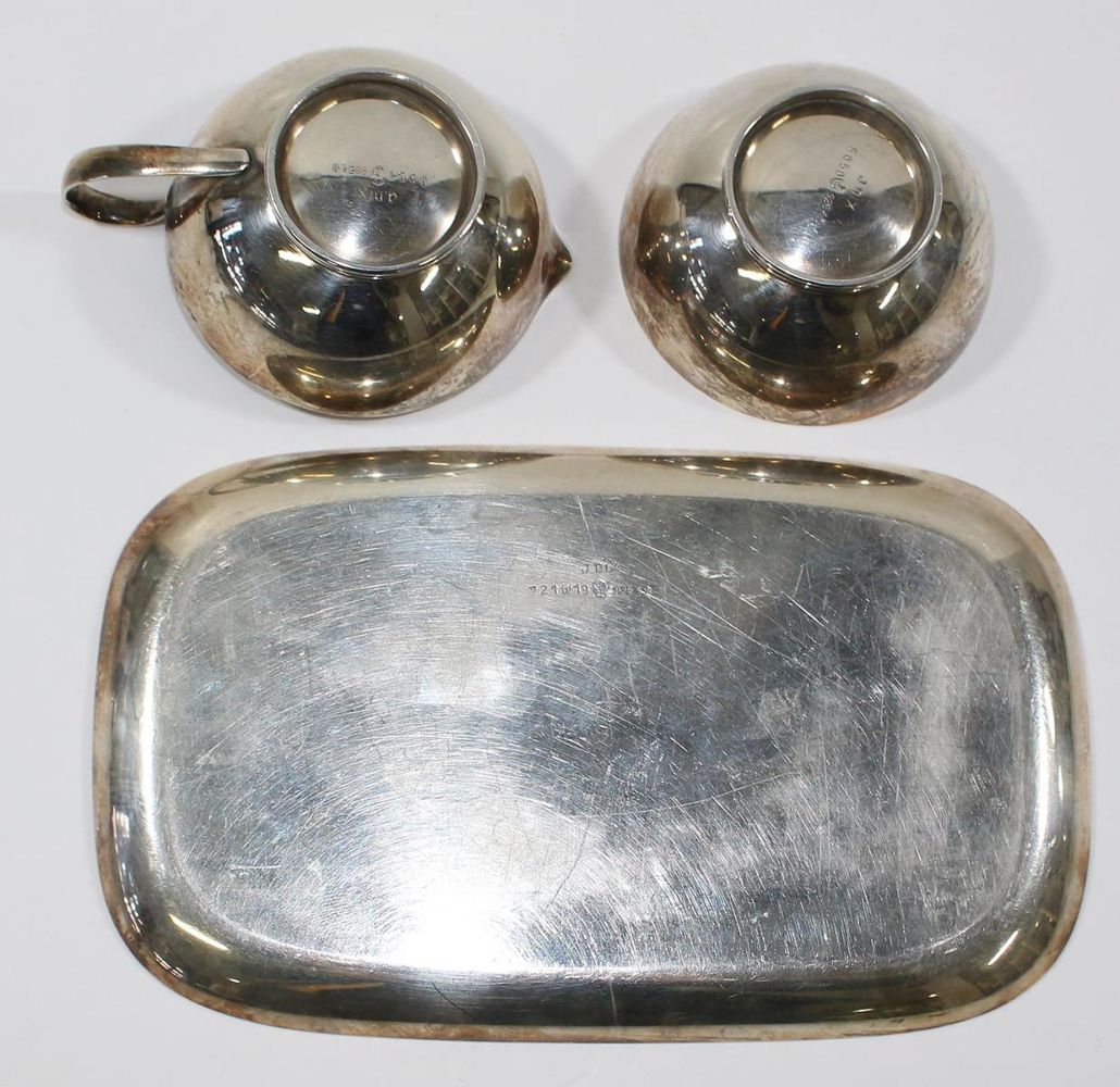 Große Abbildung Nr.3: 123-2415 Jan Dix Art Deco Silberset: (Silber)