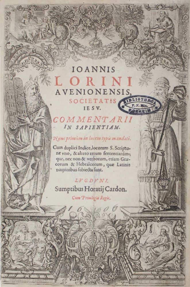 Große Abbildung Nr.1: 123-242 Lorinus,J.: (Alte Drucke, Handschriften und Theologie)