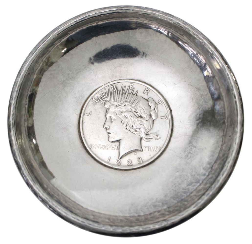 Große Abbildung Nr.1: 123-2427 Münzschale US Peace Dollar.: (Silber)