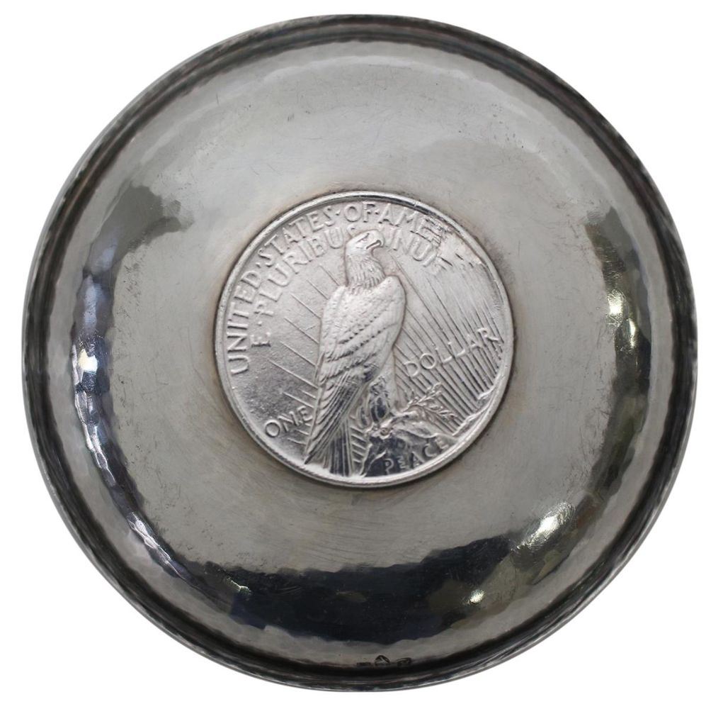 Große Abbildung Nr.2: 123-2427 Münzschale US Peace Dollar.: (Silber)