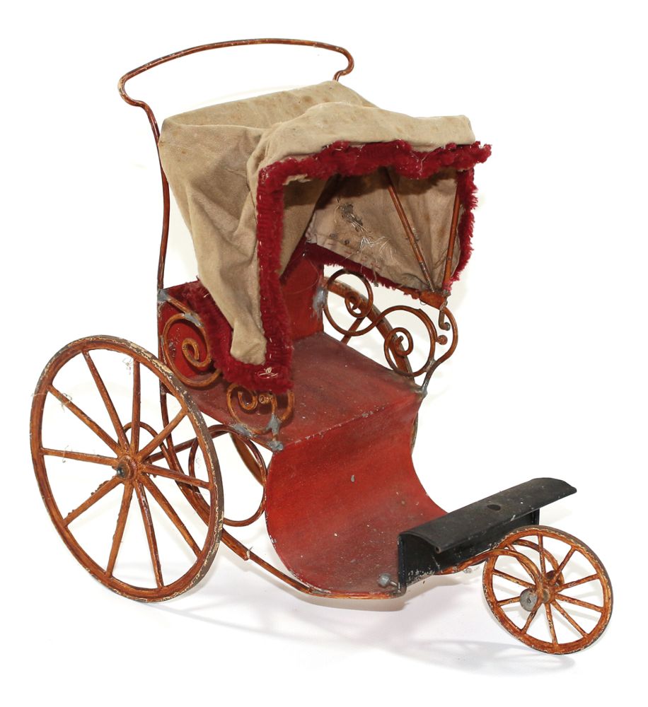 Große Abbildung Nr.1: 123-2464 Musealer Kinderwagen: (Spielzeug)