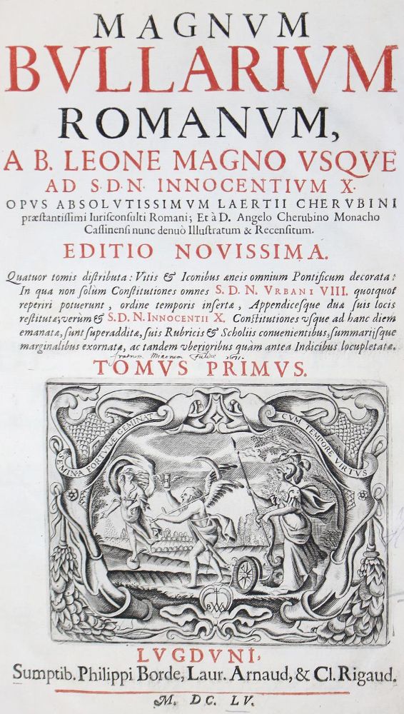 Große Abbildung Nr.2: 123-251 Magnum Bullarium Romanum,: (Alte Drucke, Handschriften und Theologie)