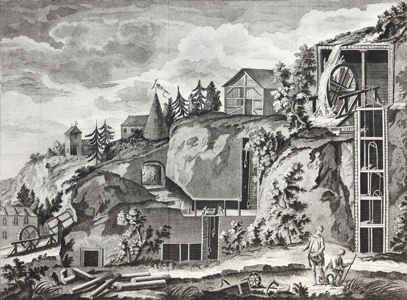 Große Abbildung Nr.2: 123-2582 Bergwerk.: (Varia, Bergbau)