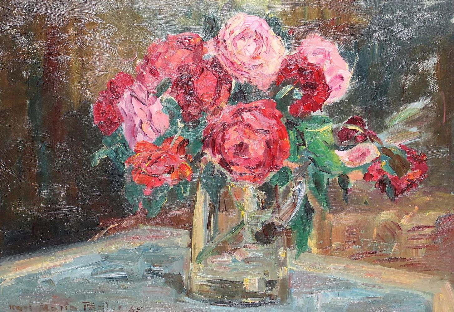 Große Abbildung Nr.6: 123-2588 Blumenstillleben.: (Varia, Botanik)