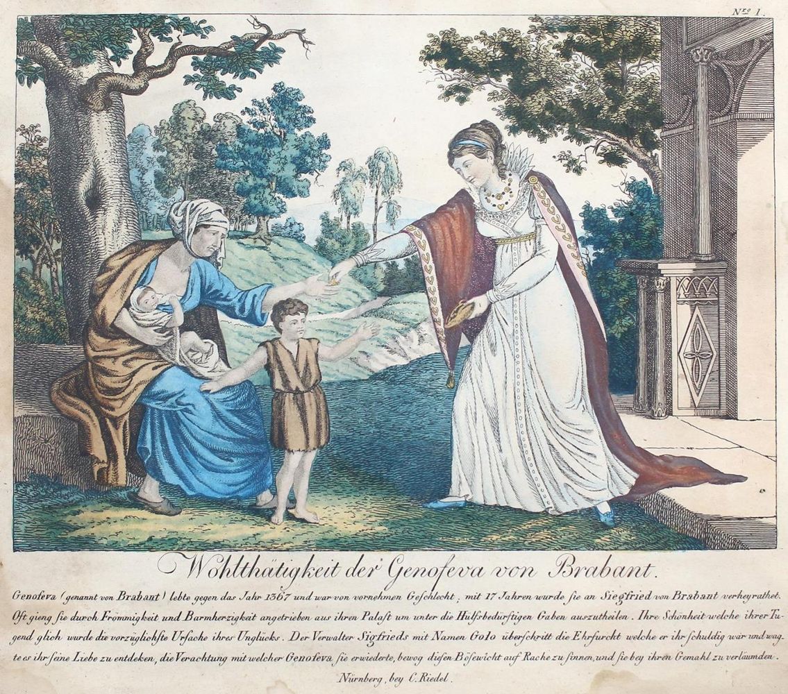 Große Abbildung Nr.1: 123-2616 Genoveva von Brabant.: (Varia)