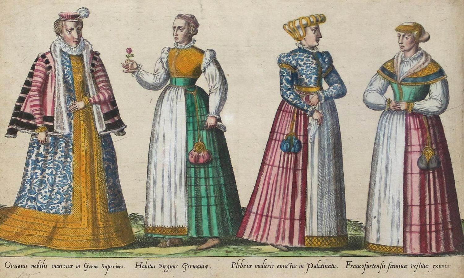 Große Abbildung Nr.2: 123-2678 Trachtendarstellungen.: (Varia, Mode und Trachten)