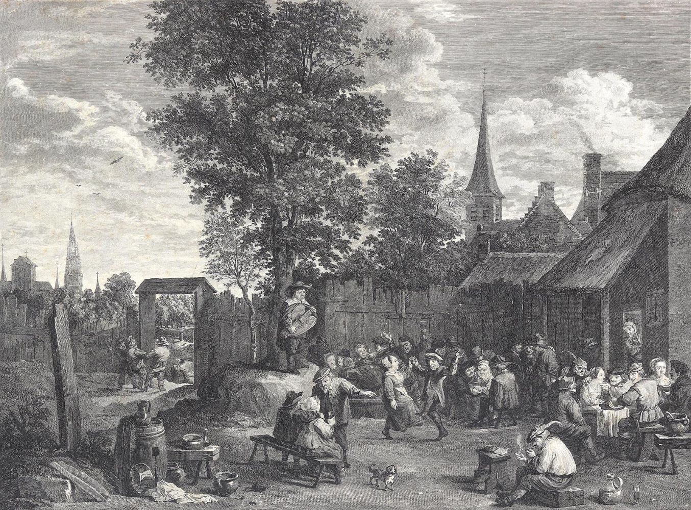 Große Abbildung Nr.2: 123-2680 Drehleierspieler u. Geiger.: (Varia, Musik)