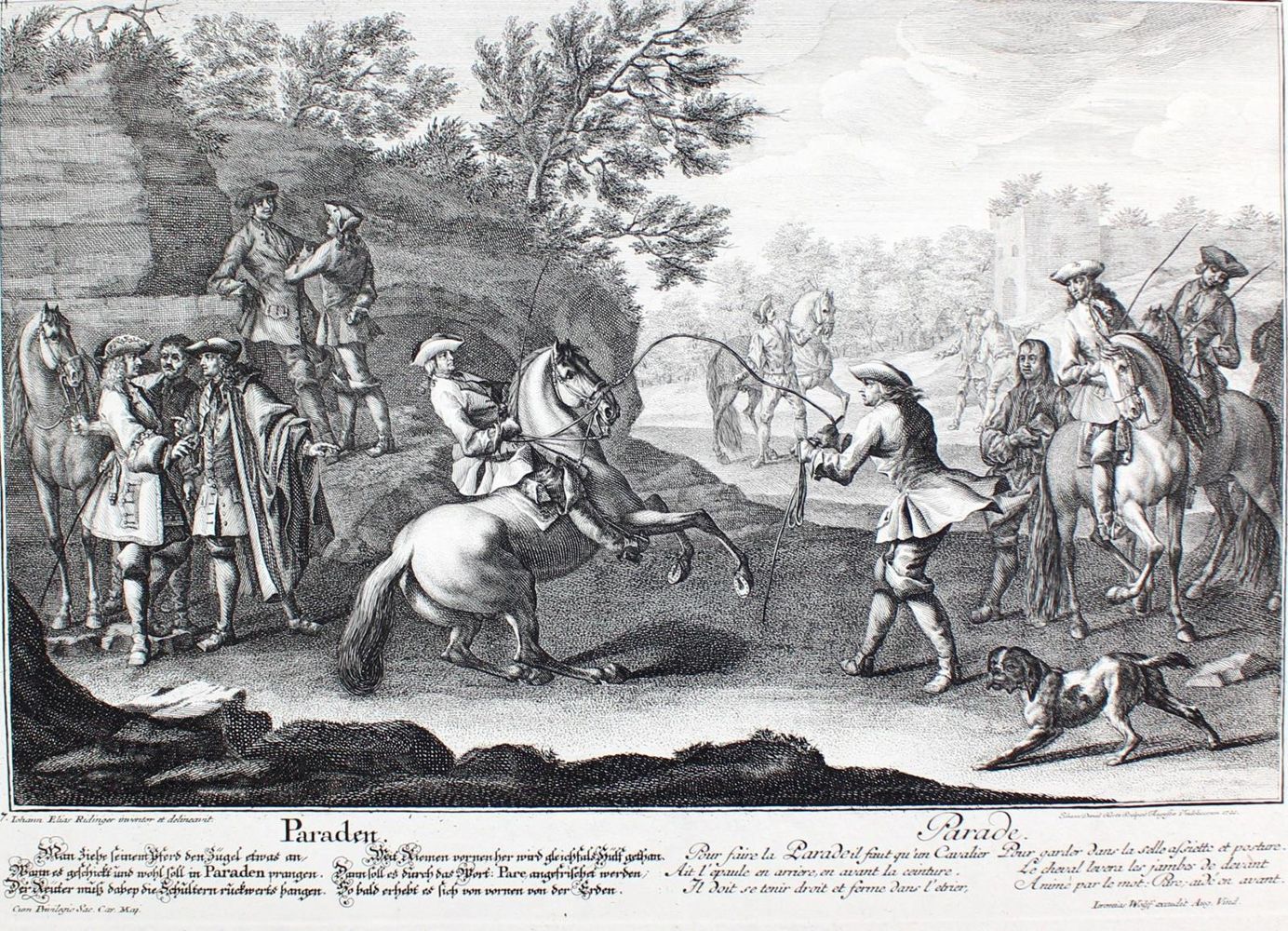 Große Abbildung Nr.2: 123-2691 Reitschule.: (Varia, Pferde)