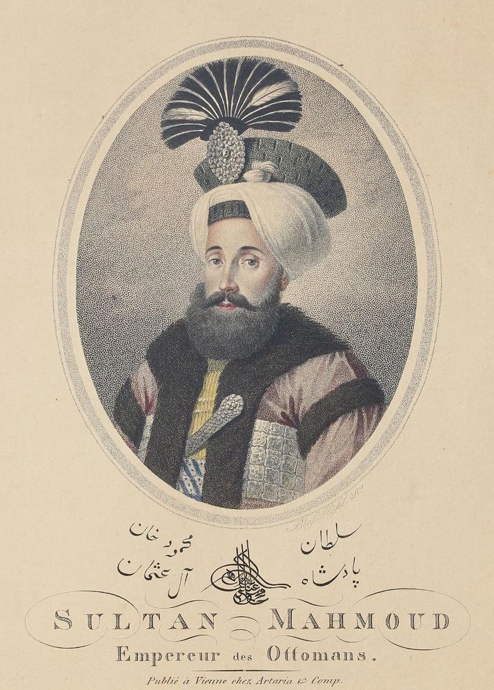 Große Abbildung Nr.1: 123-2718 Sultan Mahmud (Mahmud II).: (Varia, Portrait)