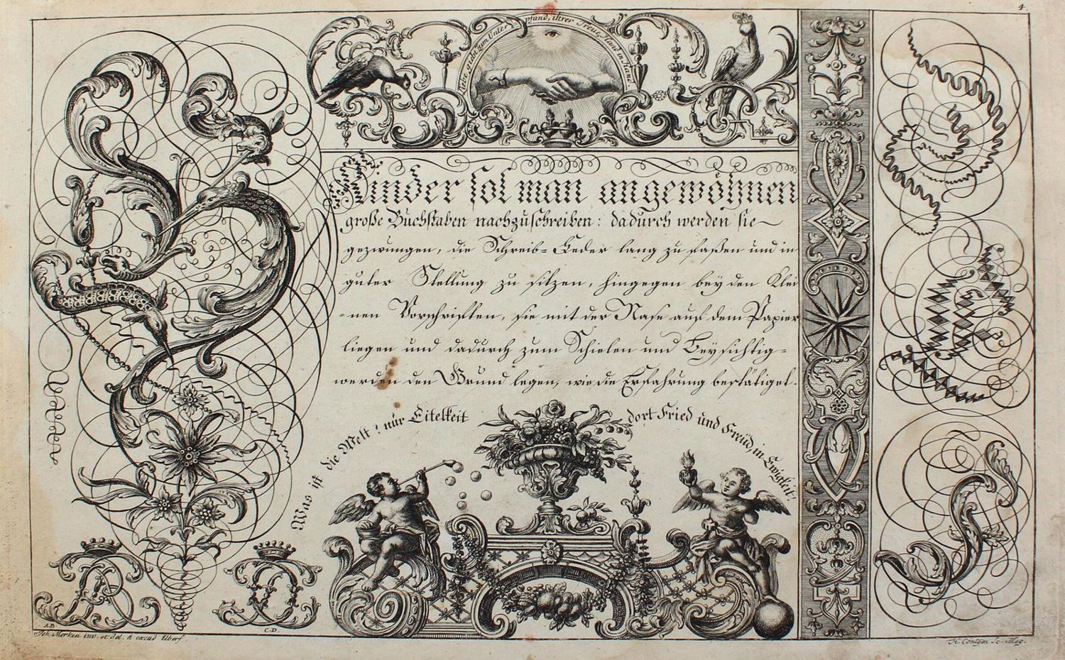 Große Abbildung Nr.1: 123-2731 MerkenJ.: (Varia, Typographie und Kalligraphie, Schreibmeister)
