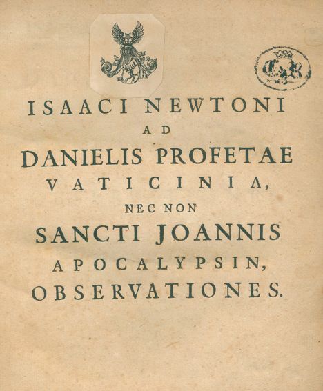 Große Abbildung Nr.1: 123-274 Newton,I.: (Alte Drucke, Handschriften und Theologie)