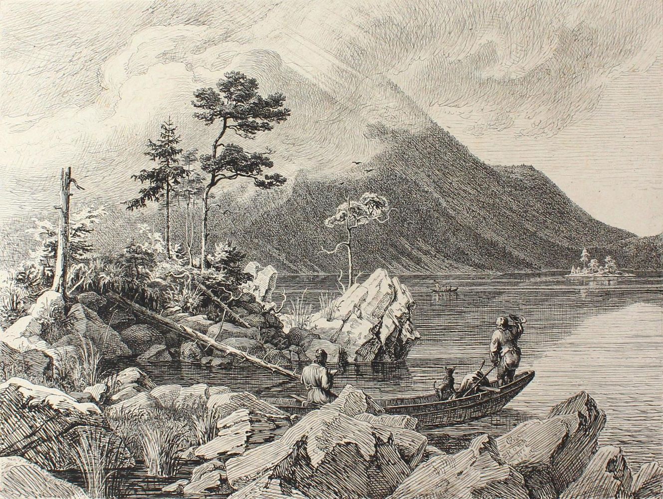 Große Abbildung Nr.1: 123-2774 Busse, Georg Heinrich: (Deutschland, Eibsee, Zugspitze)