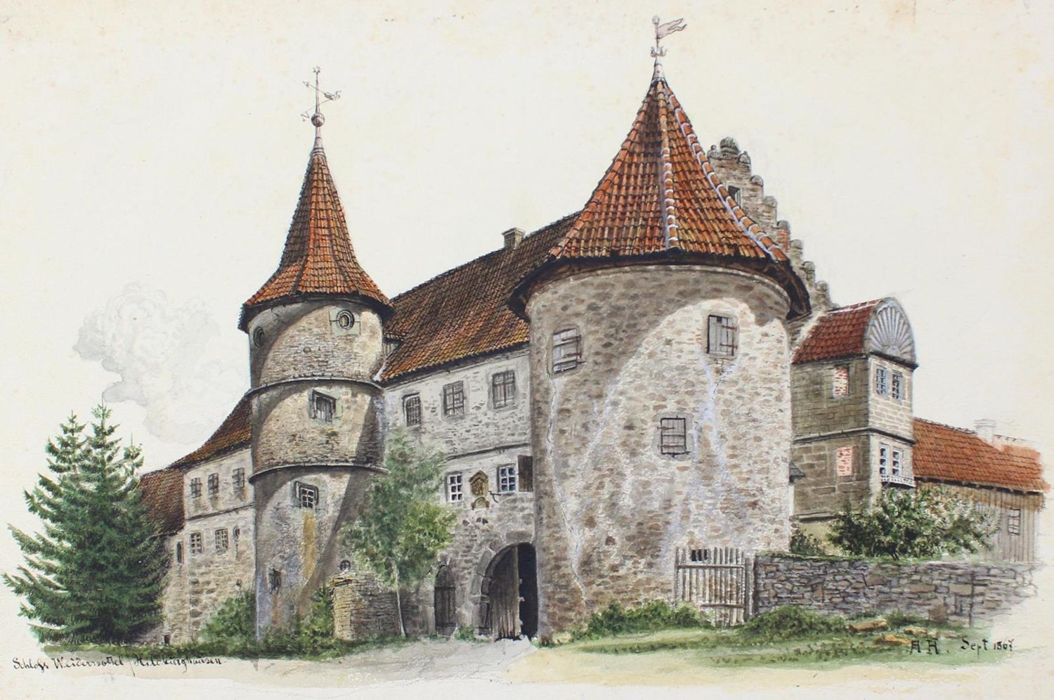 Große Abbildung Nr.1: 123-2793 Hildburghausen, Thüringen.: (Deutschland)
