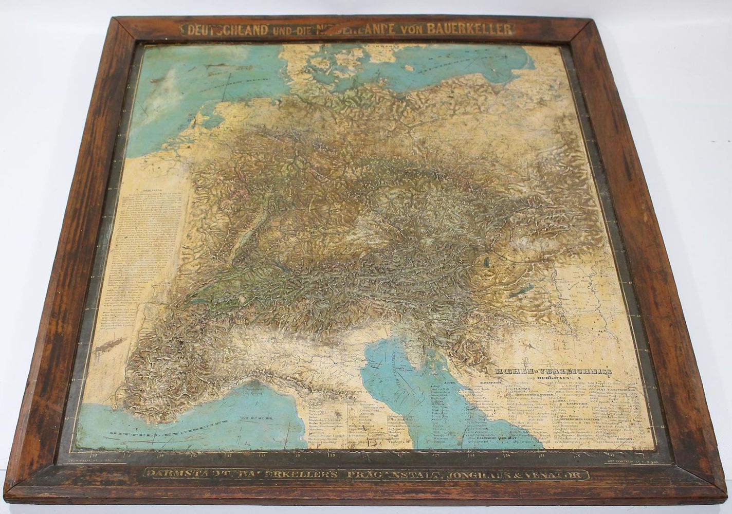 Große Abbildung Nr.2: 123-2820 Reliefkarte Deutschland und die: (Deutschland)