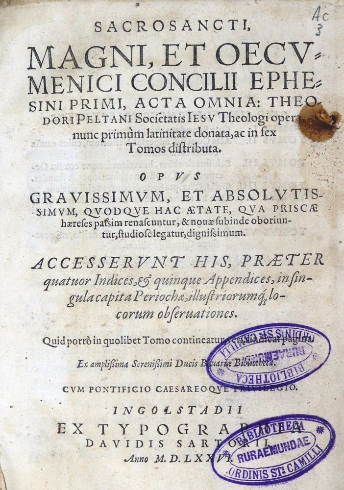 Große Abbildung Nr.1: 123-285 Peltanus,T.: (Alte Drucke, Handschriften und Theologie)