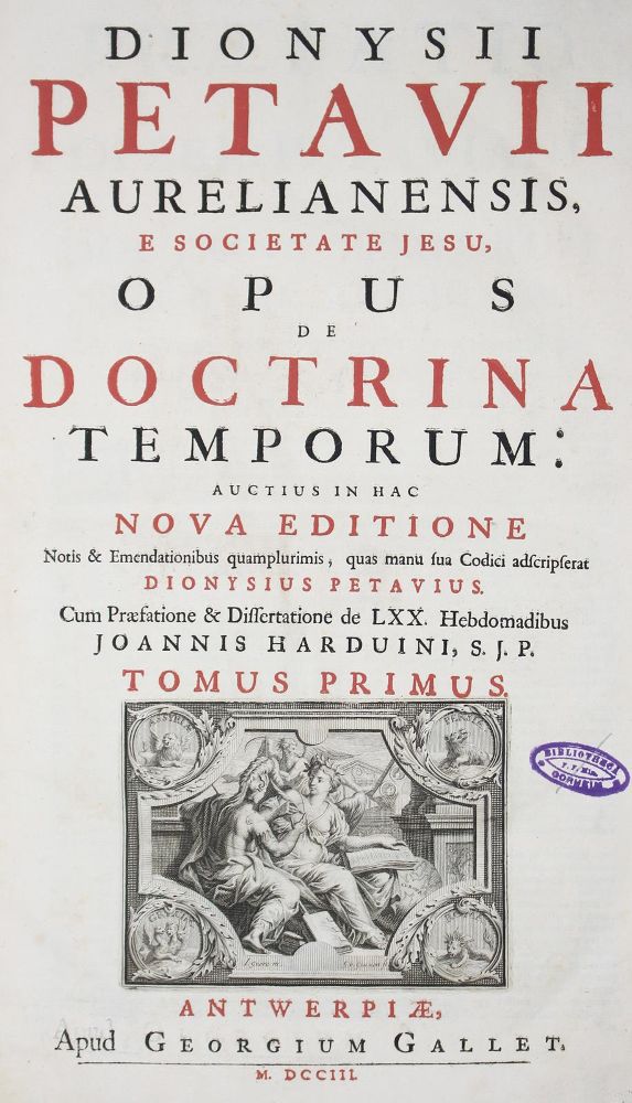 Große Abbildung Nr.2: 123-287 Petavius,D. (d.i. D.Petau).: (Alte Drucke, Handschriften und Theologie)