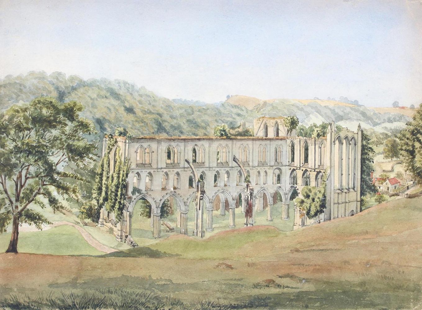 Große Abbildung Nr.1: 123-2911 Rievaulx Abbey.: (Ausland, Grossbritannien)