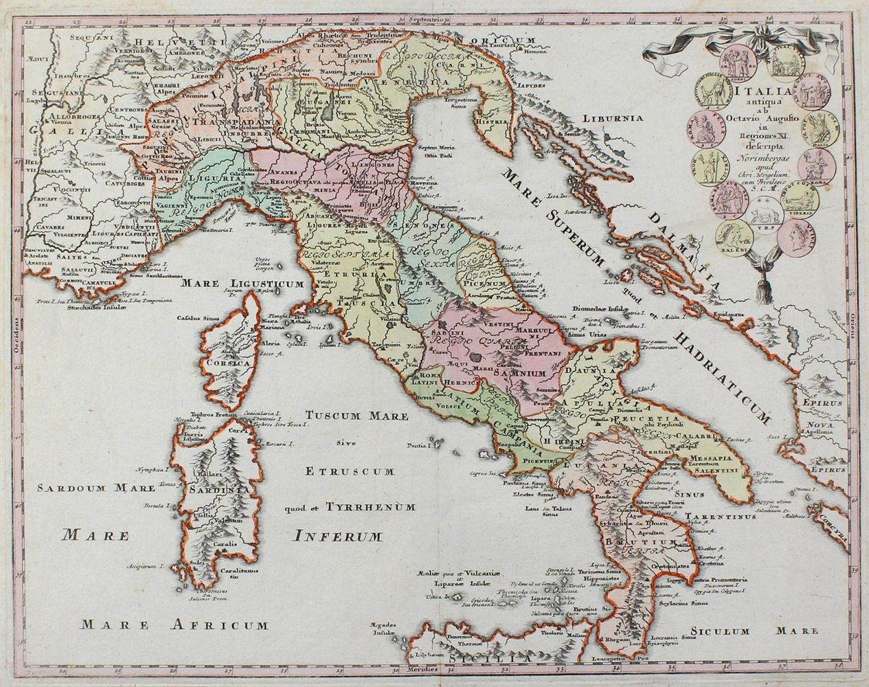 Große Abbildung Nr.1: 123-2932 Konvolut: (Ausland, Italien)