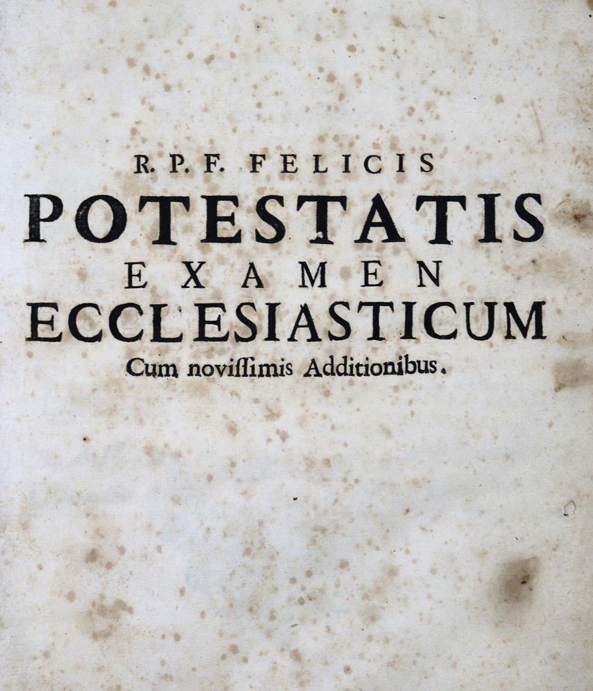 Große Abbildung Nr.1: 123-300 Potesta,F.: (Alte Drucke, Handschriften und Theologie)