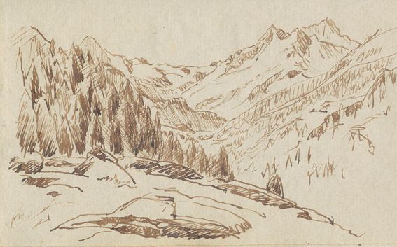 Große Abbildung Nr.2: 123-3011 Skizzenbuch: (Ausland, Schweiz, Wallis)