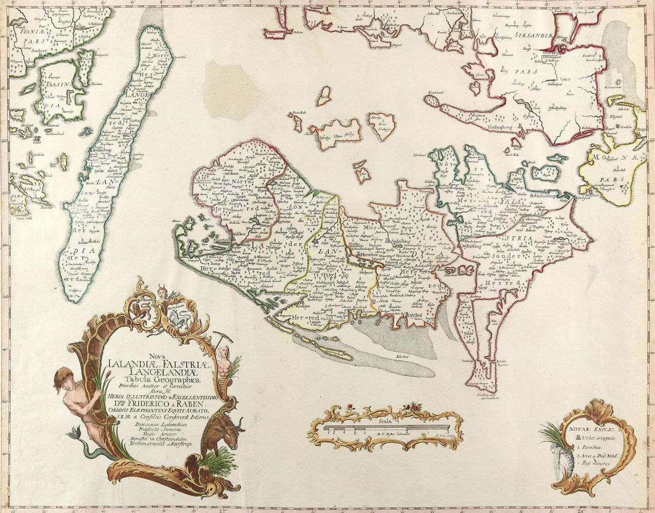 Große Abbildung Nr.1: 123-3012 Dänische Südsee.: (Ausland, Skandinavien, Dänemark)