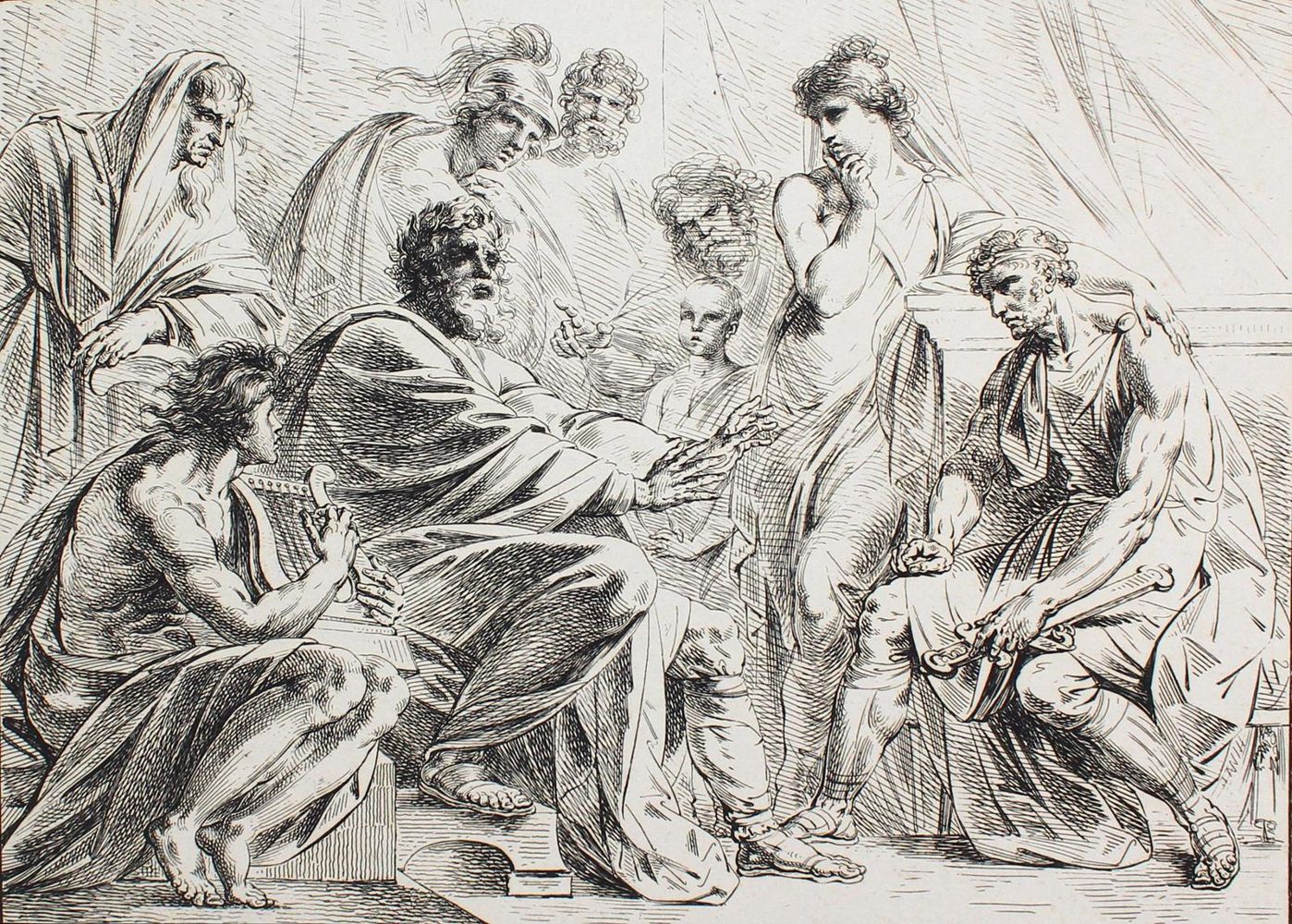 Große Abbildung Nr.1: 123-3038 Agricola, Karl Joseph Aloys: (Künstlergraphik)