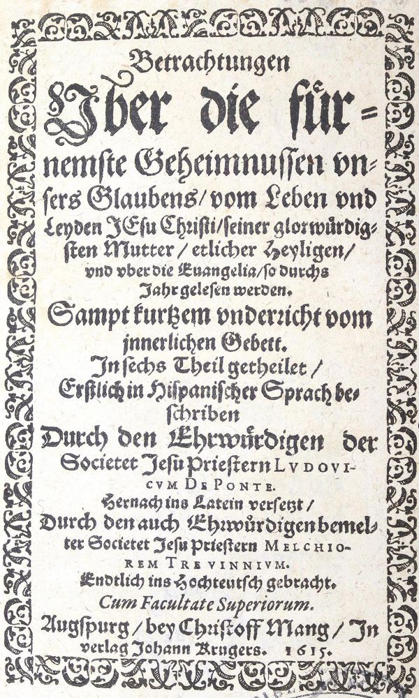 Große Abbildung Nr.1: 123-304 Puente,L.de la.: (Alte Drucke, Handschriften und Theologie)