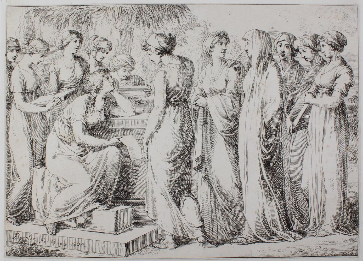 Große Abbildung Nr.1: 123-3110 Bergler d. J., Josef: (Künstlergraphik)