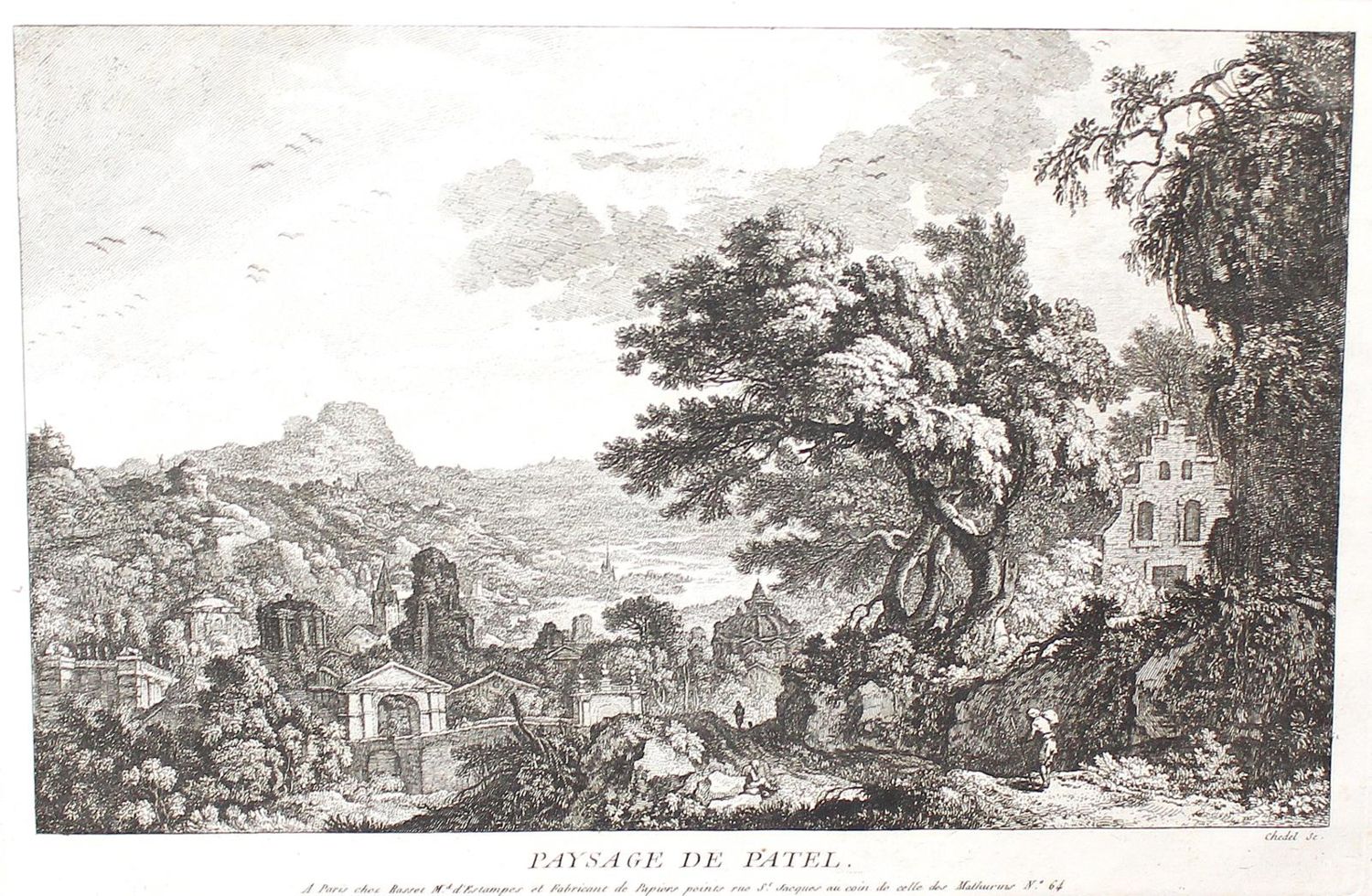 Große Abbildung Nr.2: 123-3178 Chedel, Pierre Quentin: (Künstlergraphik)
