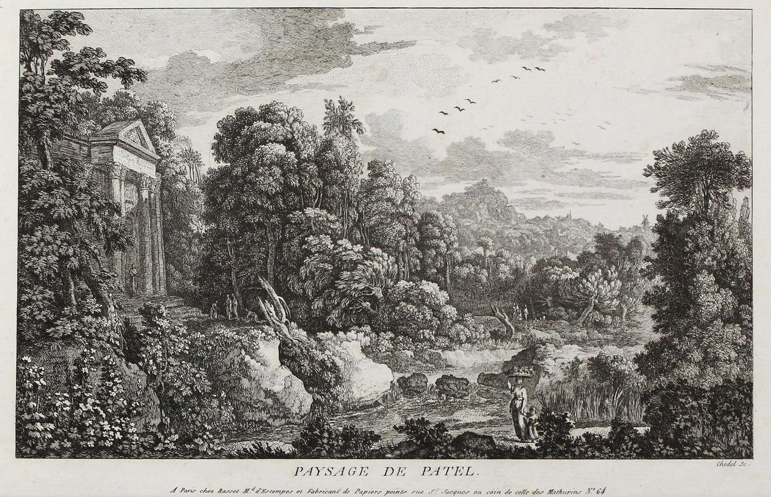 Große Abbildung Nr.1: 123-3179 Chedel, Pierre Quentin: (Künstlergraphik)