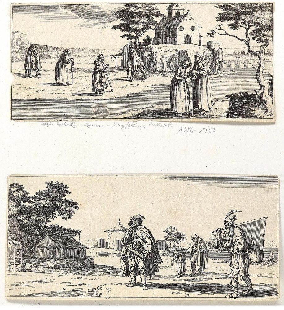Große Abbildung Nr.1: 123-3194 Cochin, Louise-Magdalène, geb. Horthemels: (Künstlergraphik)