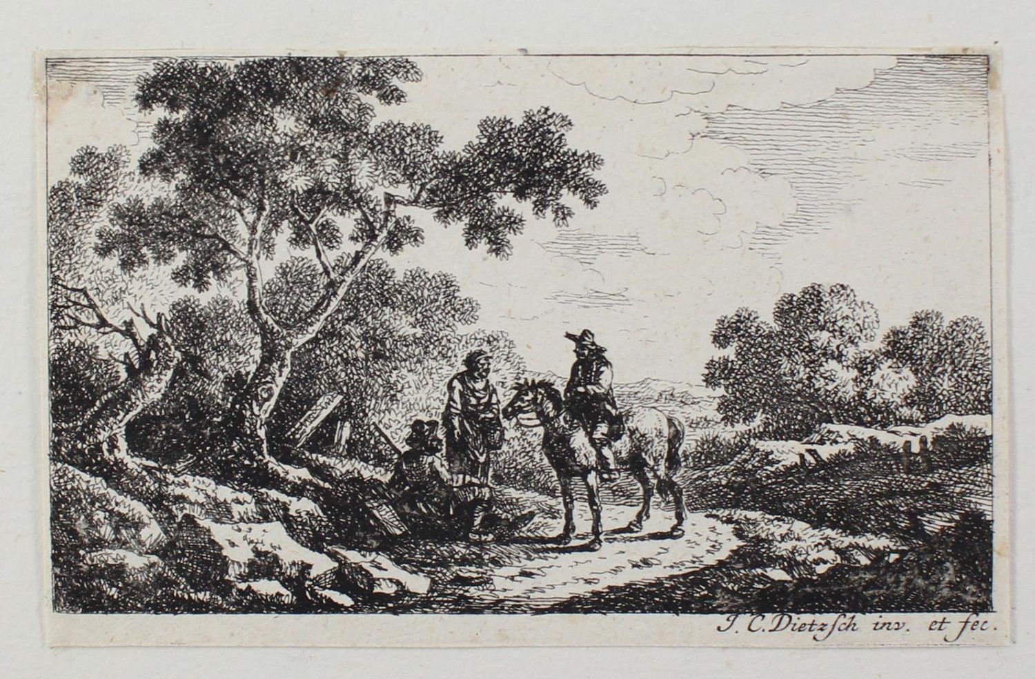 Große Abbildung Nr.3: 123-3232 Dietzsch, Johann Christoph: (Künstlergraphik)