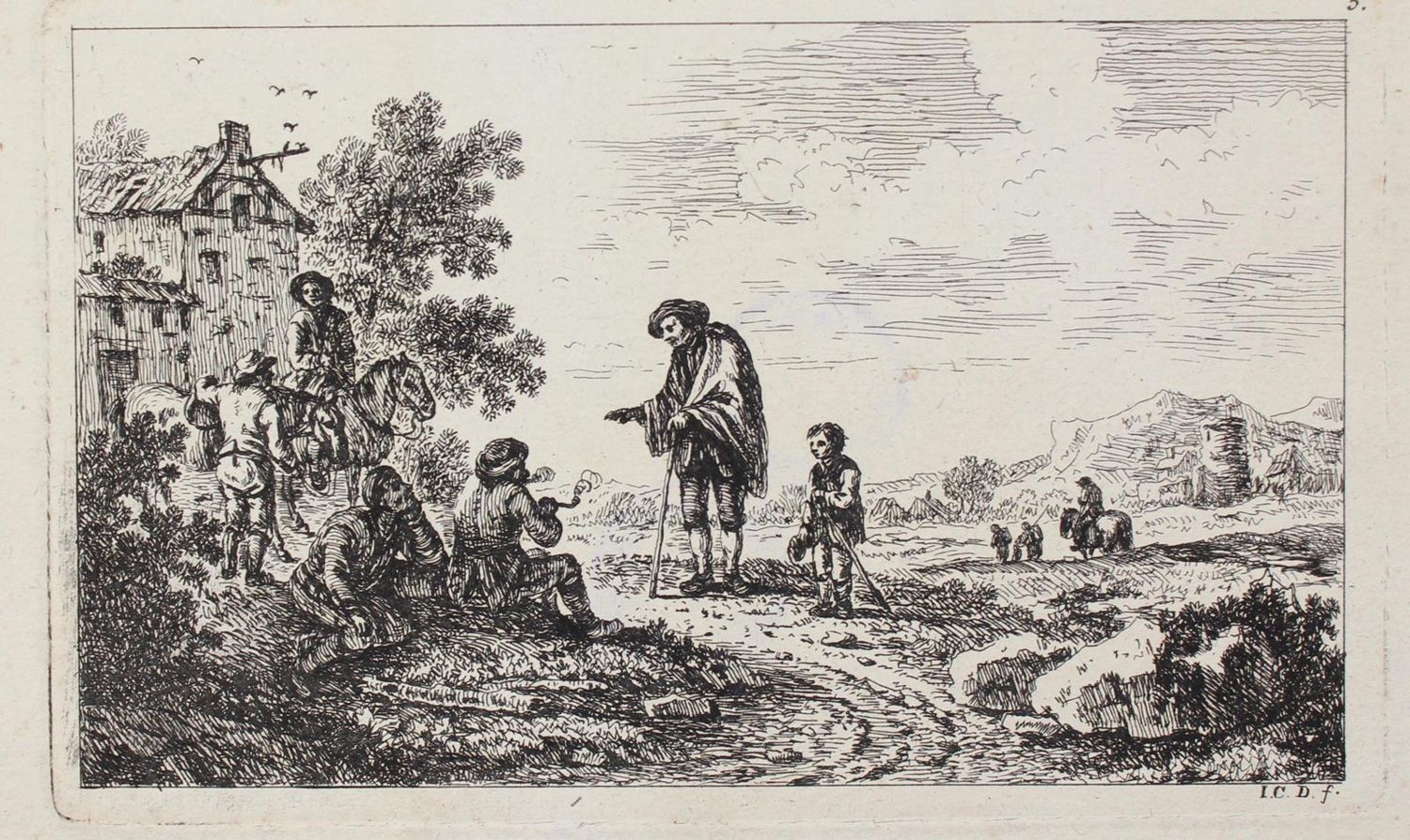 Große Abbildung Nr.4: 123-3232 Dietzsch, Johann Christoph: (Künstlergraphik)