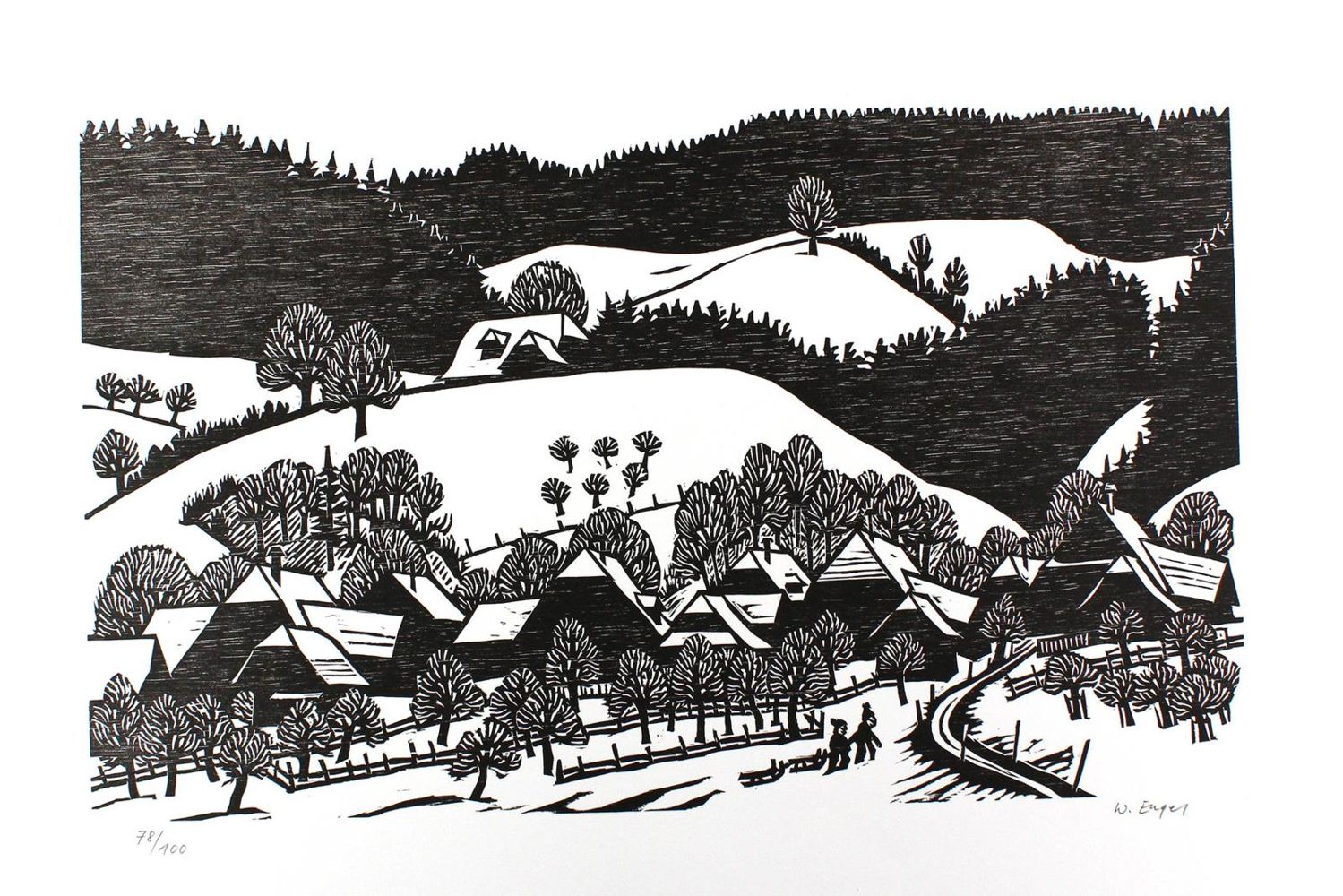 Große Abbildung Nr.1: 123-3270 Engel, Willy: (Künstlergraphik)