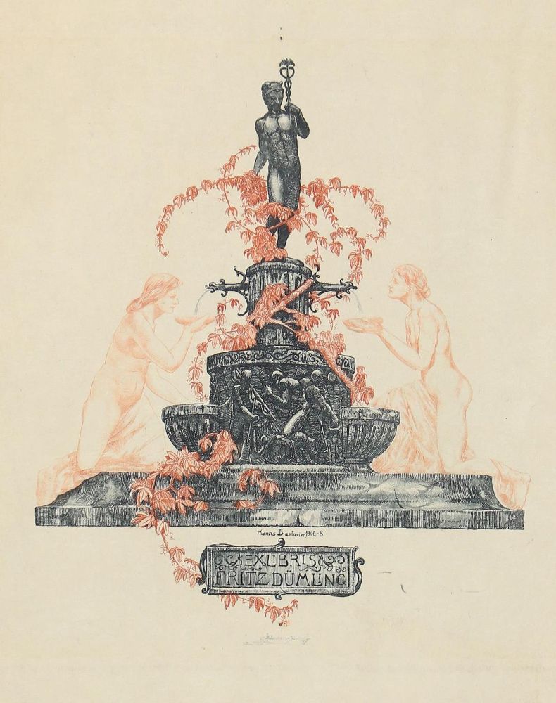 Große Abbildung Nr.1: 123-3285 Exlibris.: (Künstlergraphik, Exlibris)