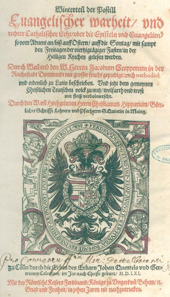 Große Abbildung Nr.1: 123-331 Schöpper,J.C.: (Alte Drucke, Handschriften und Theologie)