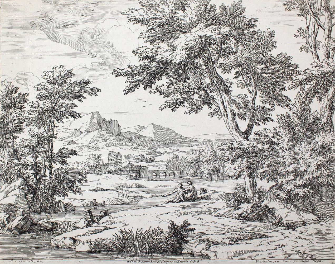 Große Abbildung Nr.1: 123-3324 Genoels, Abraham: (Künstlergraphik)