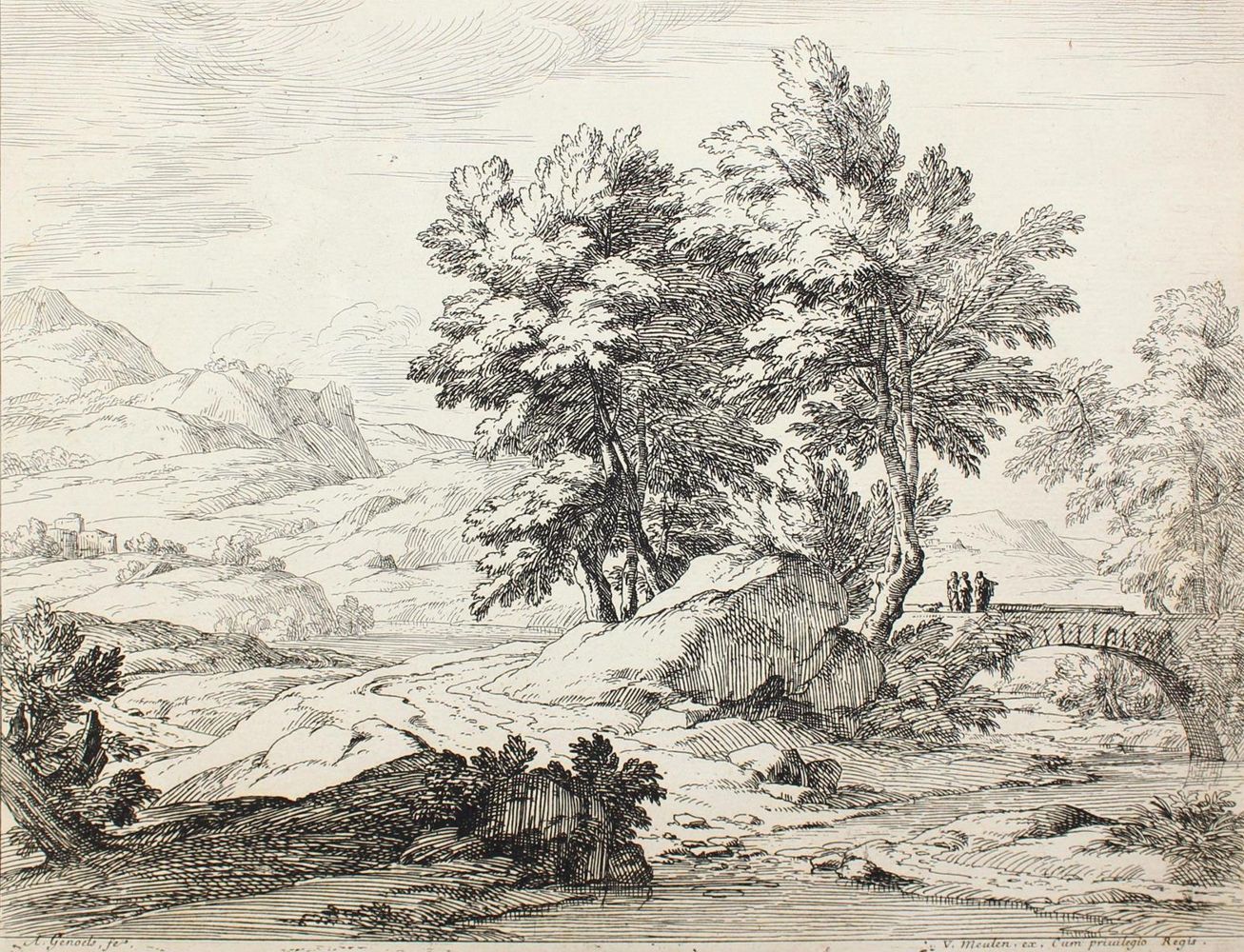 Große Abbildung Nr.1: 123-3325 Genoels, Abraham: (Künstlergraphik)
