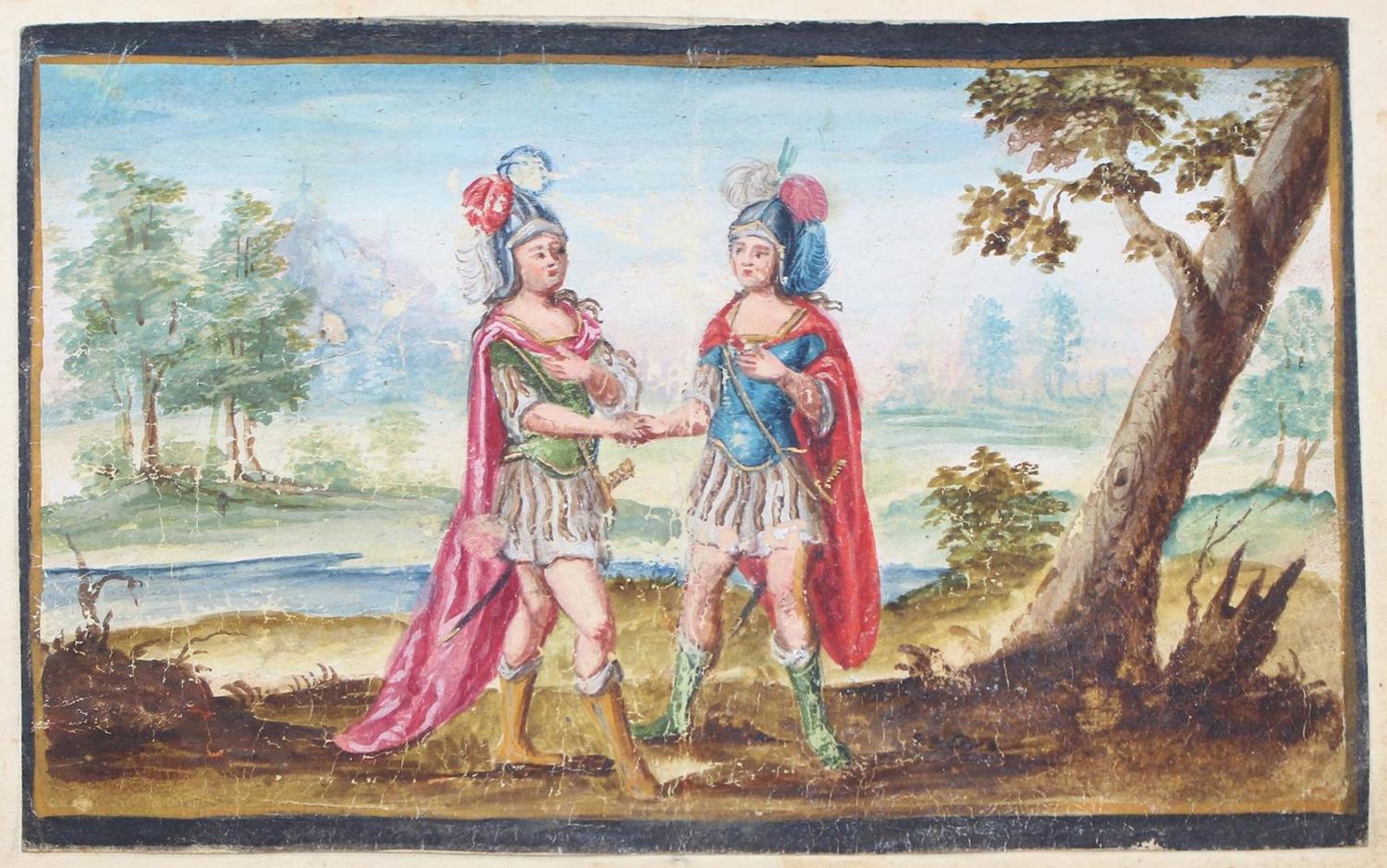 Große Abbildung Nr.1: 123-3390 Herrscher-Allegorie.: (Künstlergraphik)