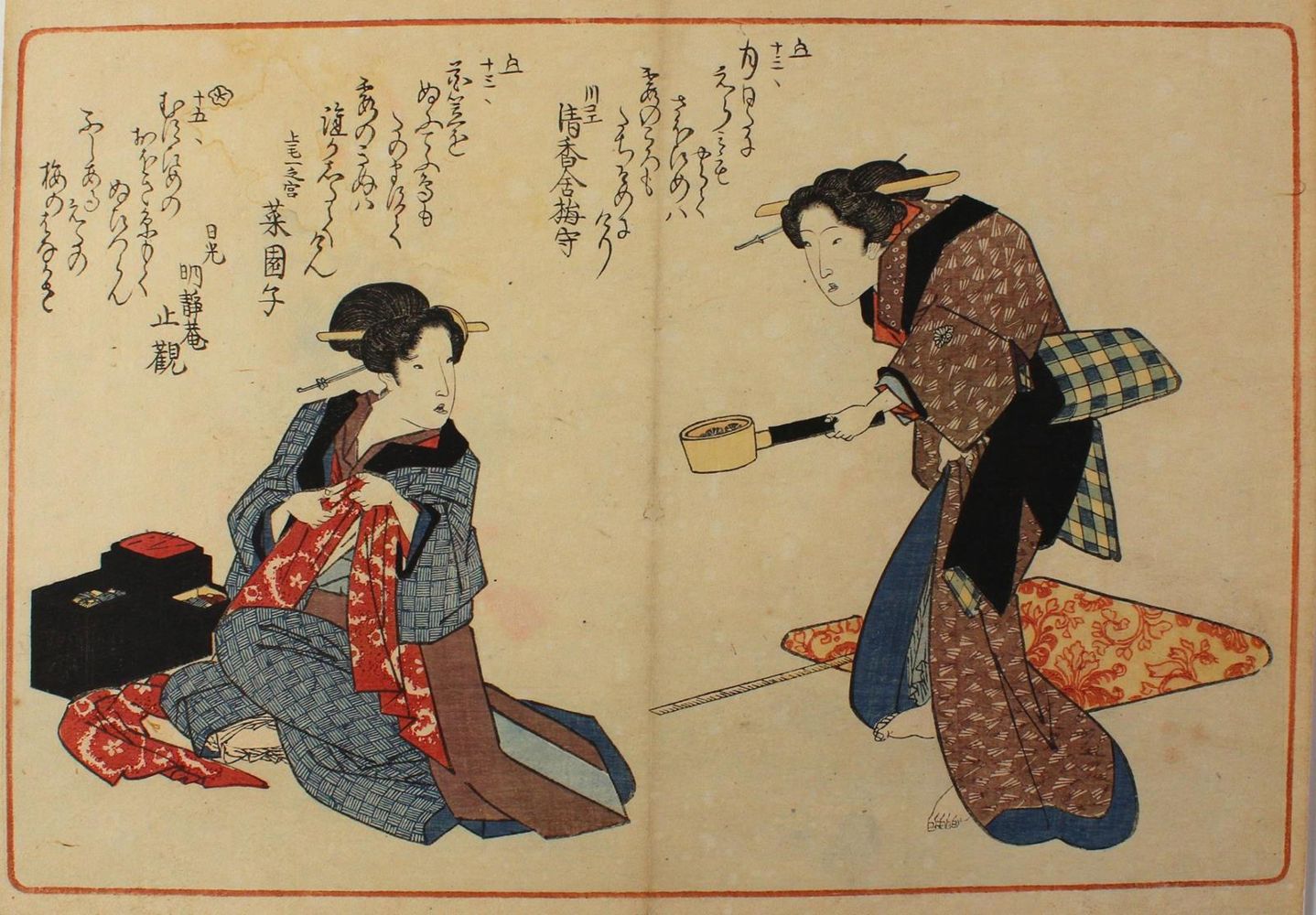 Große Abbildung Nr.1: 123-3454 Shigenobu, Yanagawa: (Künstlergraphik, Japan)