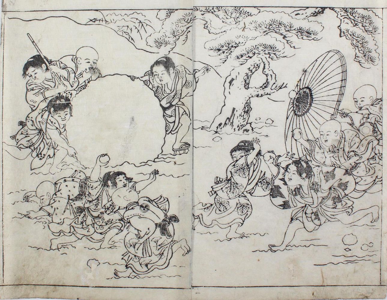 Große Abbildung Nr.1: 123-3457 Sukenobu, Nishikawa: (Künstlergraphik, Japan)