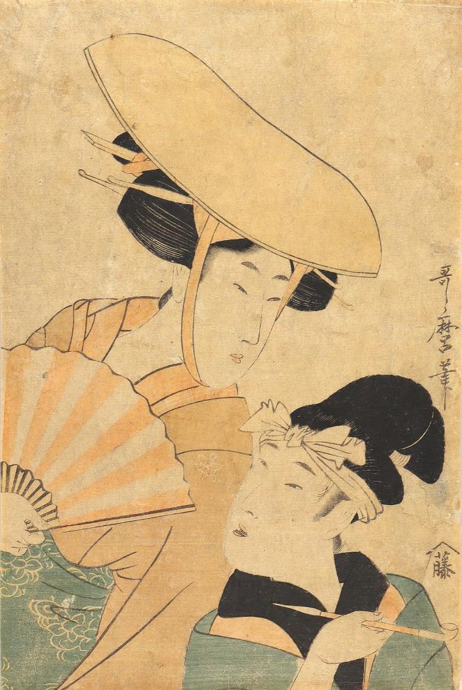 Große Abbildung Nr.1: 123-3463 Utamaro II, Kitagawa (Koikawa Harumachi II): (Künstlergraphik, Japan)