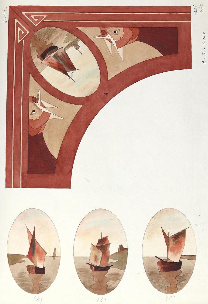 Große Abbildung Nr.30: 123-3477 Jugendstil.: (Künstlergraphik)