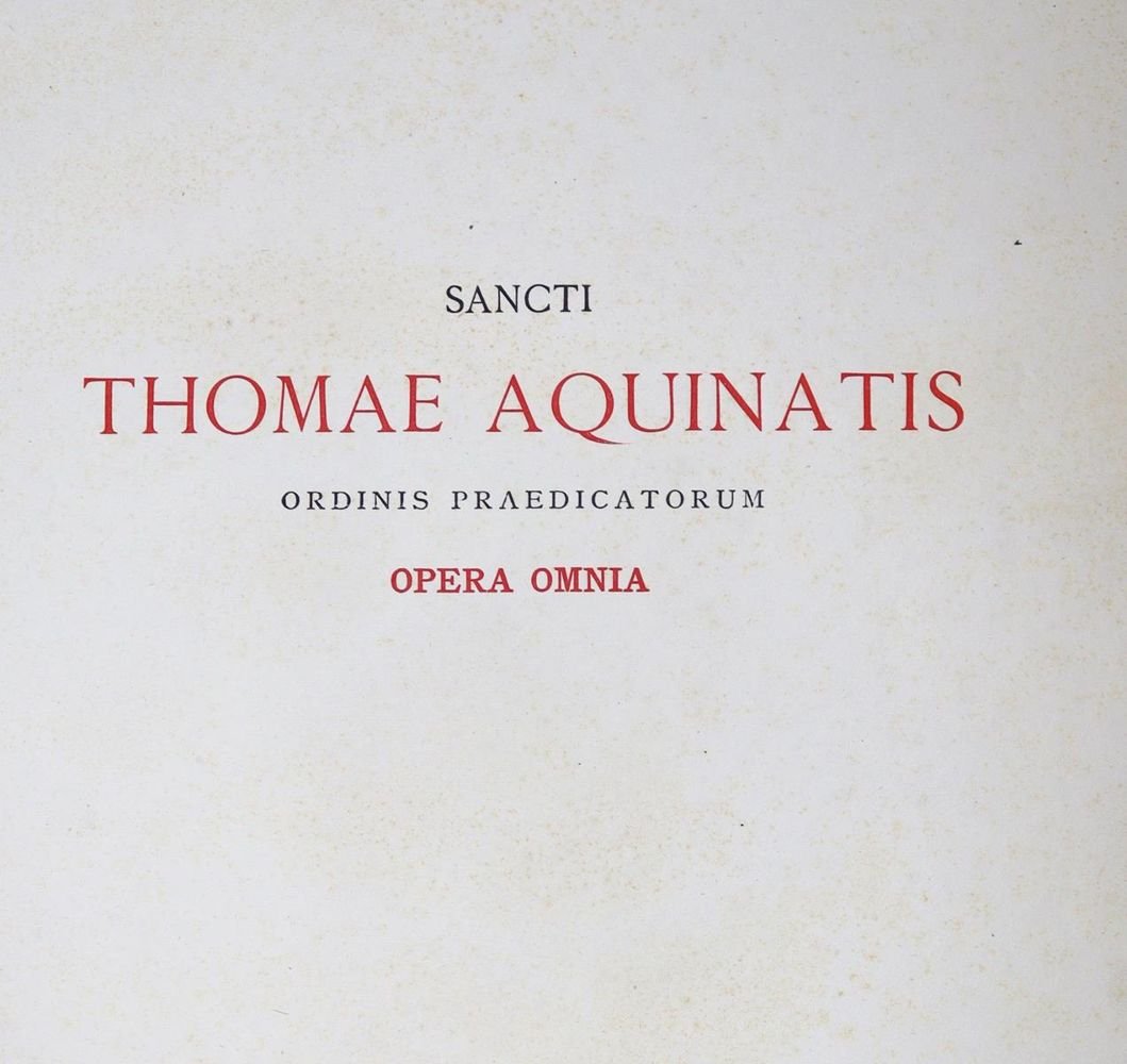 Große Abbildung Nr.1: 123-348 Thomas von Aquin.: (Alte Drucke, Handschriften und Theologie)