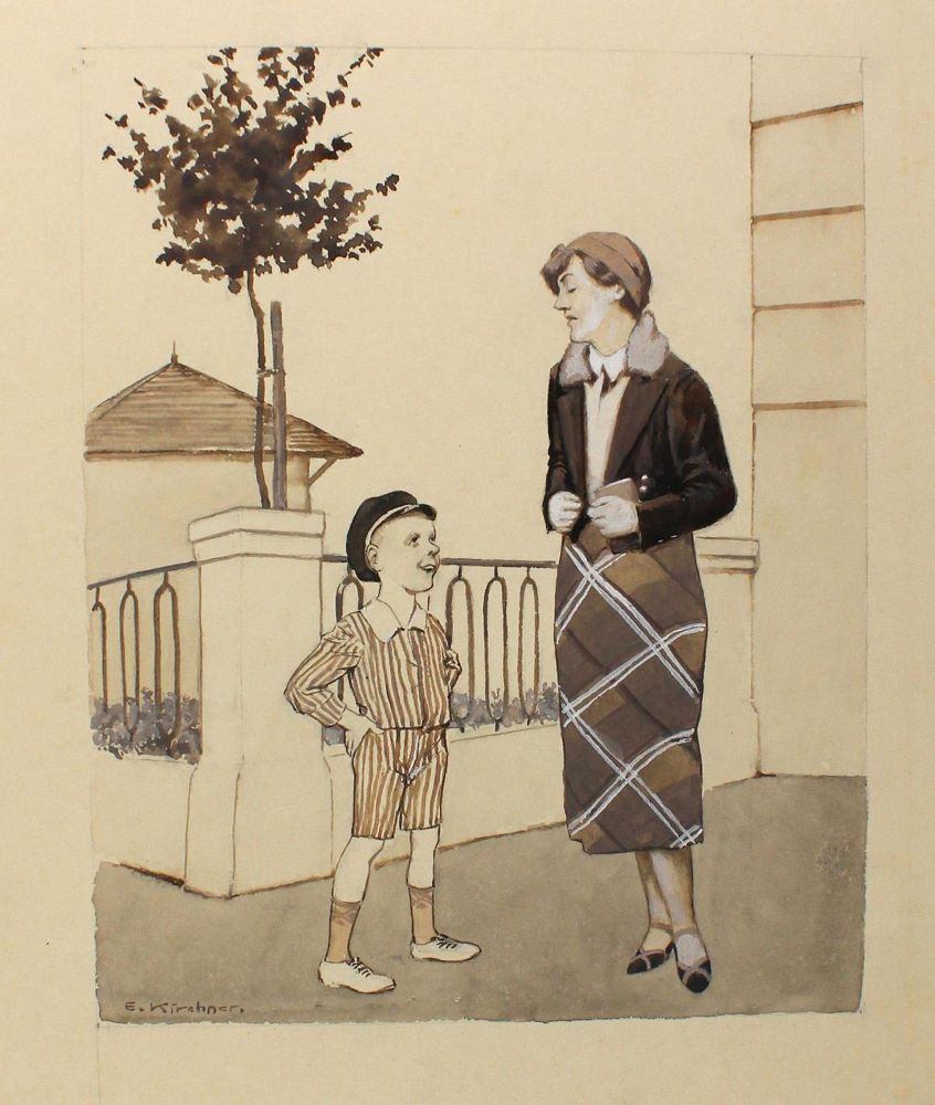 Große Abbildung Nr.1: 123-3487 Kirchner, Eugen: (Künstlergraphik, Karikatur)