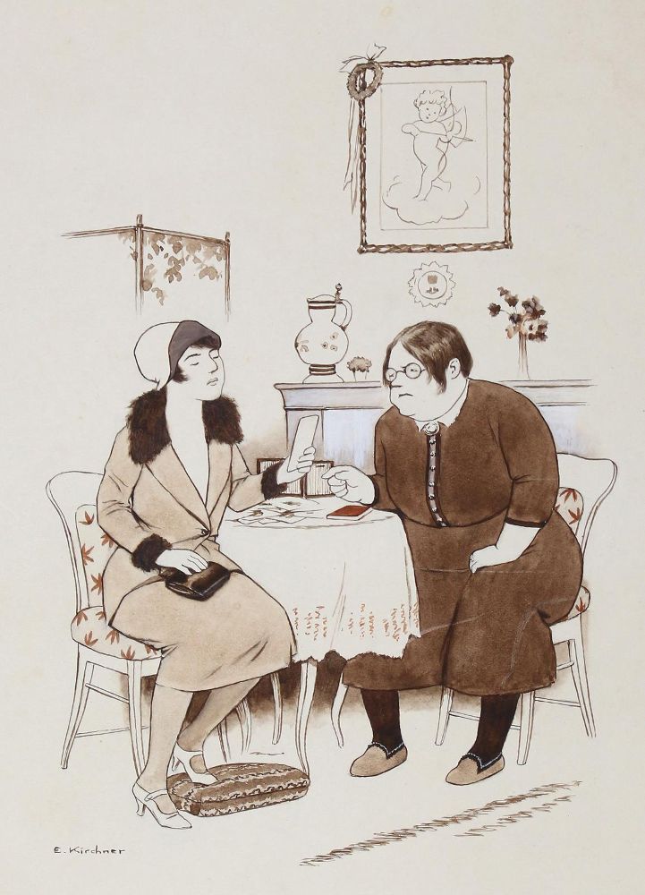 Große Abbildung Nr.1: 123-3489 Kirchner, Eugen: (Künstlergraphik, Karikatur)
