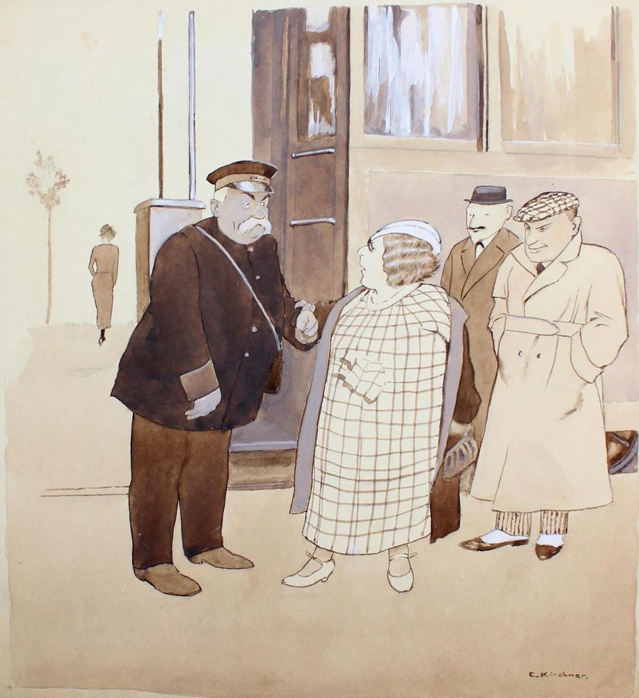 Große Abbildung Nr.1: 123-3494 Kirchner, Eugen: (Künstlergraphik, Karikatur)